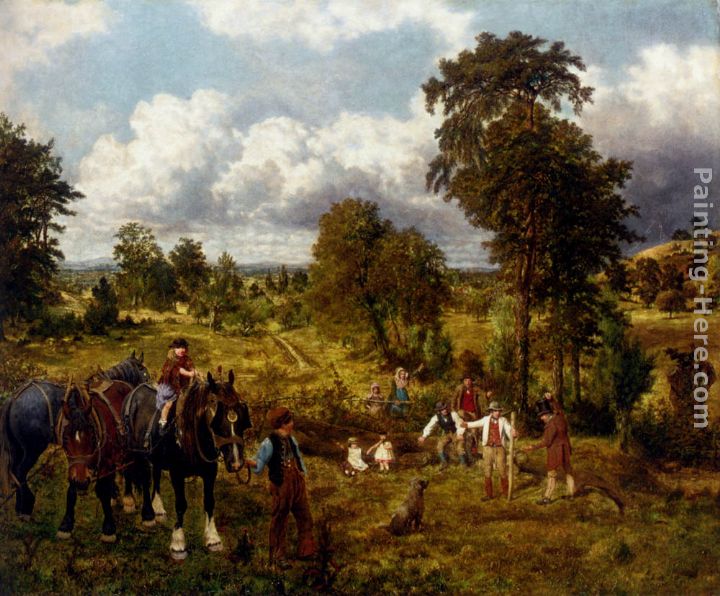The garden of England painting - George William Mote The garden of England art painting
